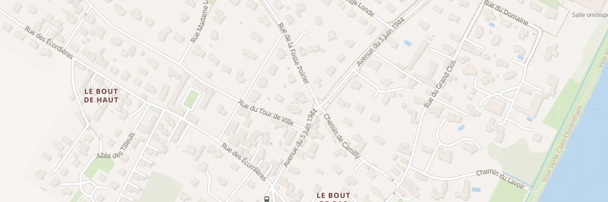 Plan du 1 Rue de la Fosse Poirier à Bénouville
