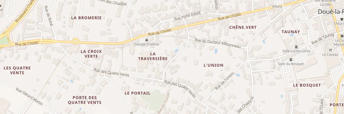 Plan du 6 Rue Traversiere Doue à Doué-en-Anjou