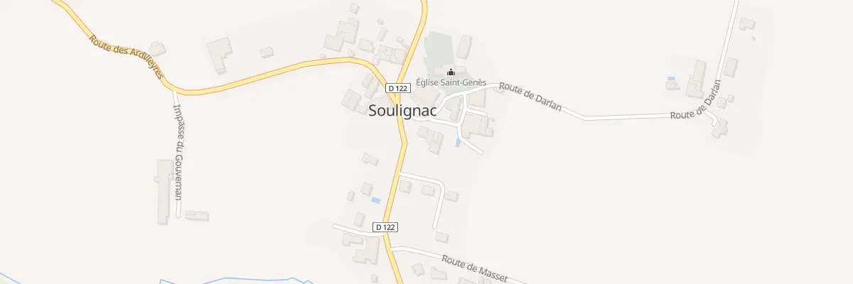 Plan du 440 Rte de Darlan à Soulignac