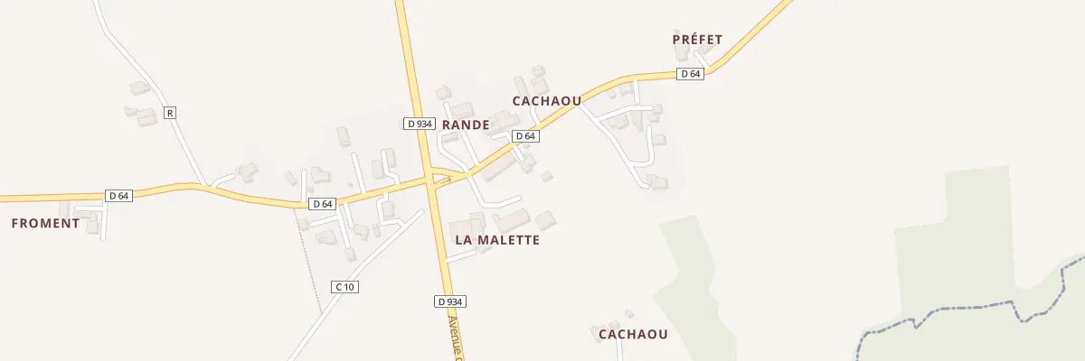 Plan du 90 Rte de l’Armagnac au Vignau