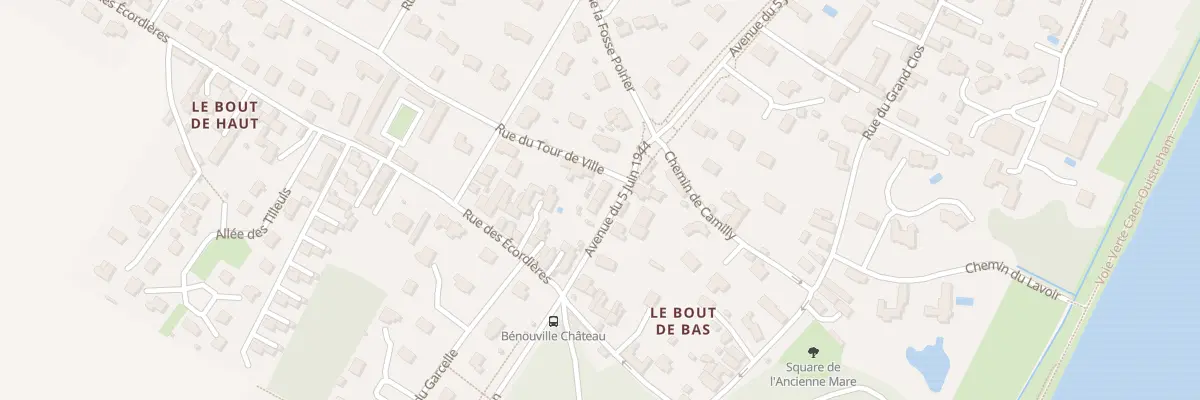 Plan du 46 Av du 5 Juin 1944 à Bénouville