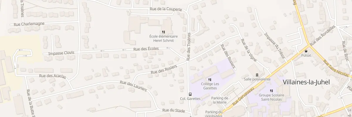 Plan du 14 Rue des Rosiers à Villaines-la-Juhel