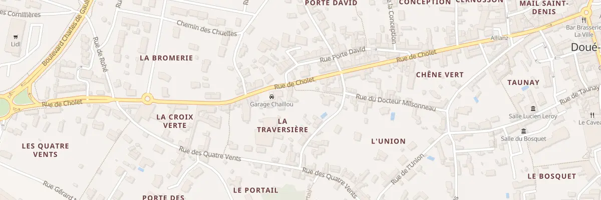 Plan du 43 Rue de cholet à Doué-en-Anjou
