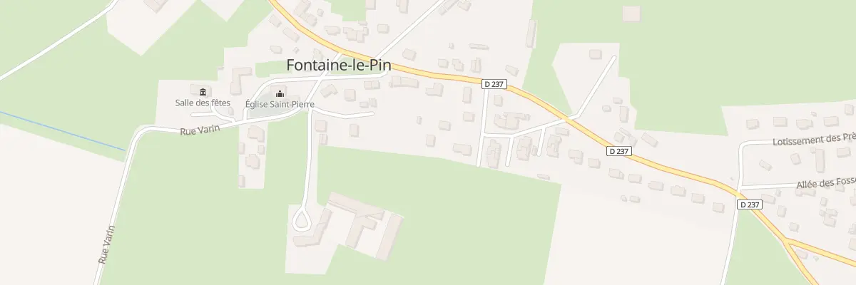 Plan du 2 All des Tilleuls à Fontaine-le-Pin
