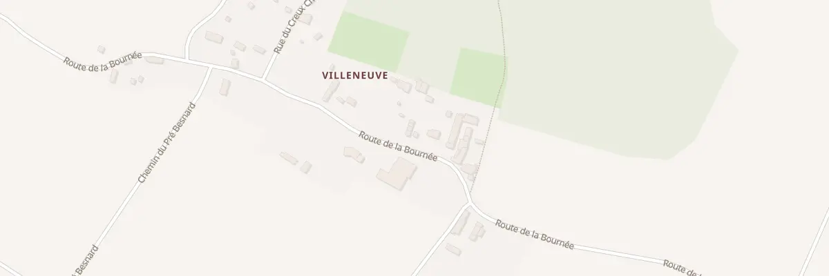 Plan du 5053 Villeneuve à Dénezé-sous-Doué