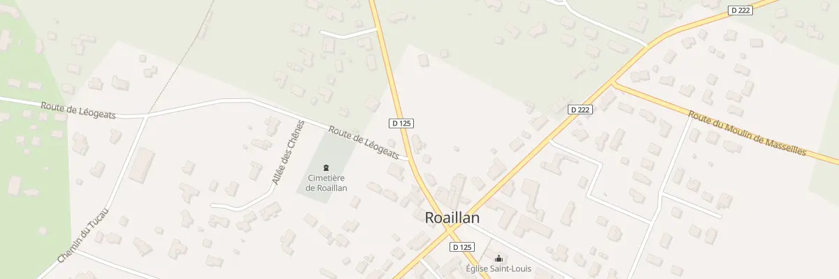 Plan du 23 Le Bourg à Roaillan