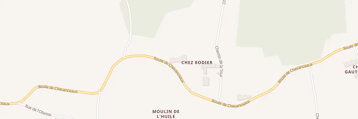 Plan du 5074 Chez Rodier à Chatenet