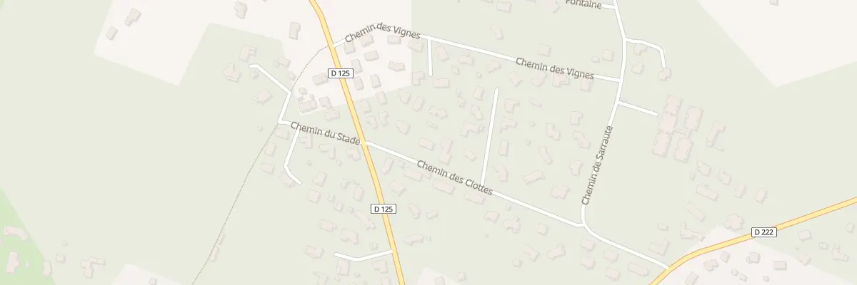 Plan du 12 Che des Clottes à Roaillan