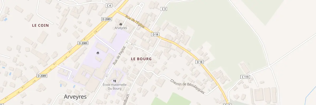 Plan du 3 Rue de Feldbach à Arveyres