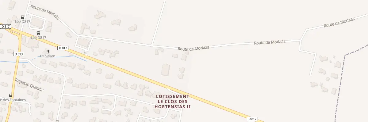 Plan du 39 Rte de Morlaas à Lée