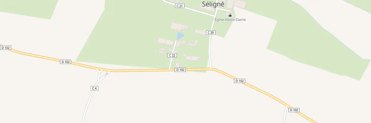 Plan du 4 Rte de Saint Hilaire à Séligné
