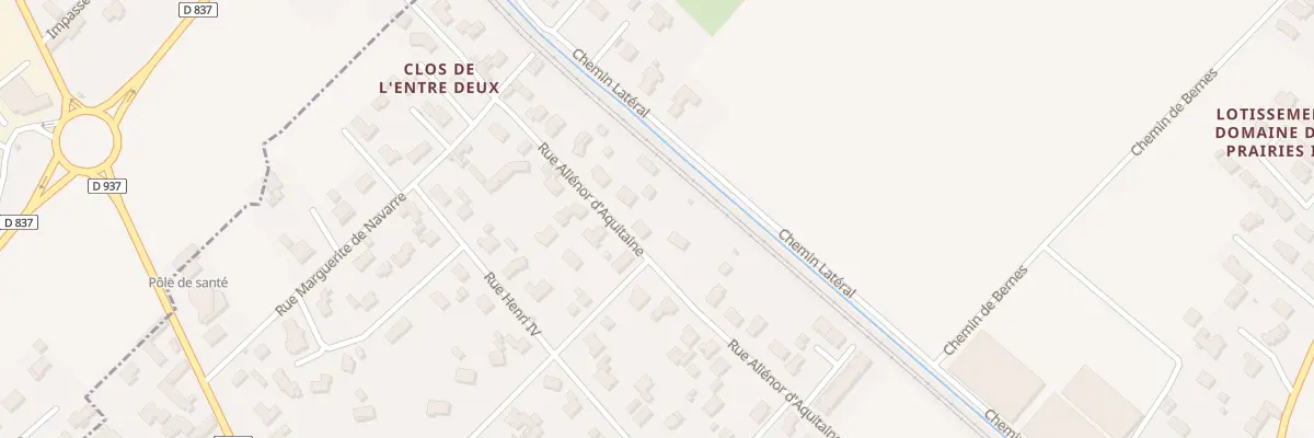 Plan du 9 Rue Alienor d’Aquitaine à Bordes