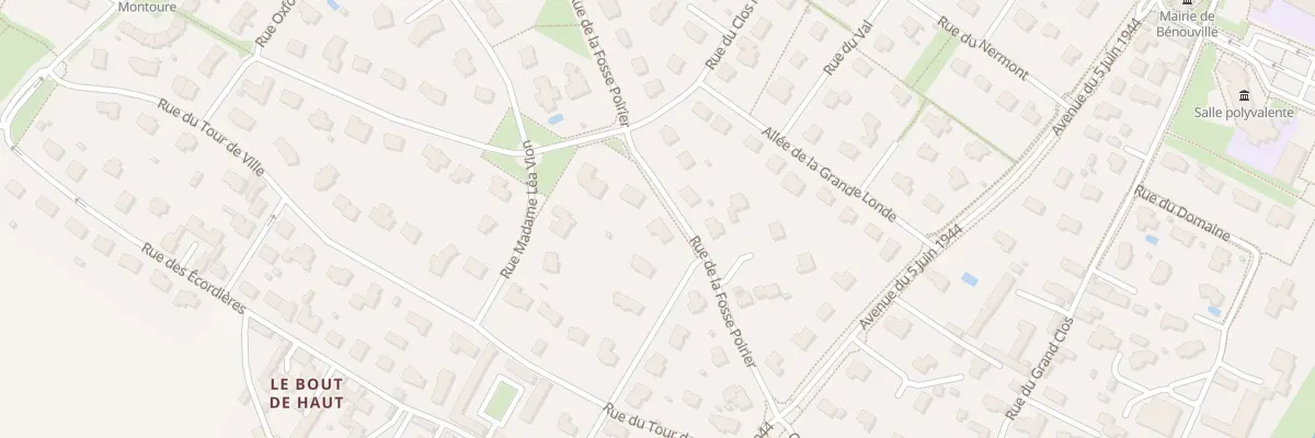 Plan du 7 Rue de la Fosse Poirier à Bénouville