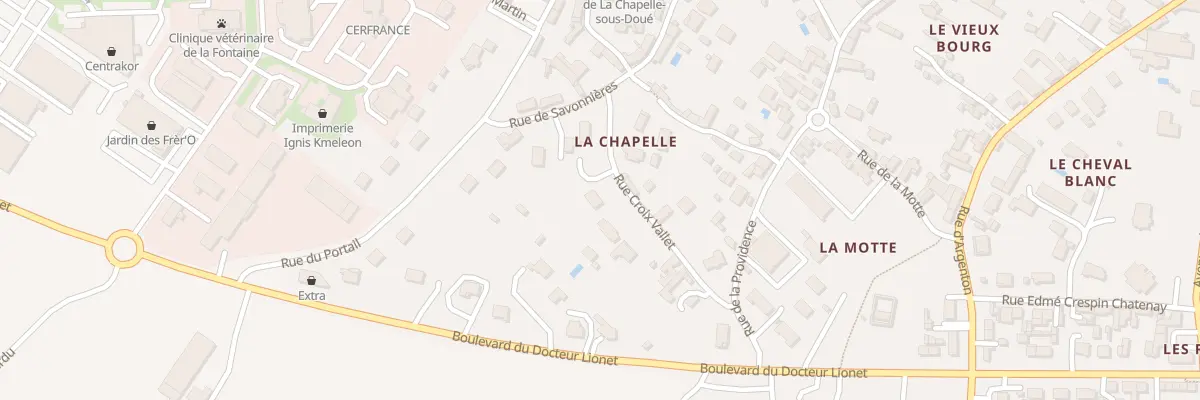 Plan du 2B Rue Croix Vallet à Parnay