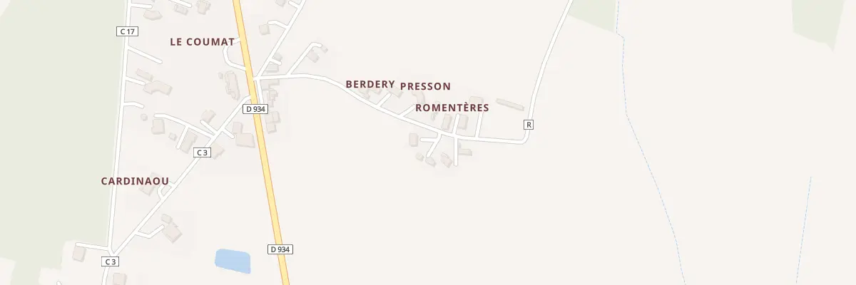 Plan du 240 Rte de Romenteres au Vignau