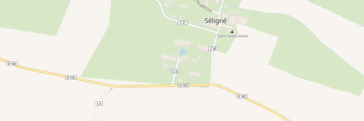 Plan du 4 Imp de la Cure à Séligné