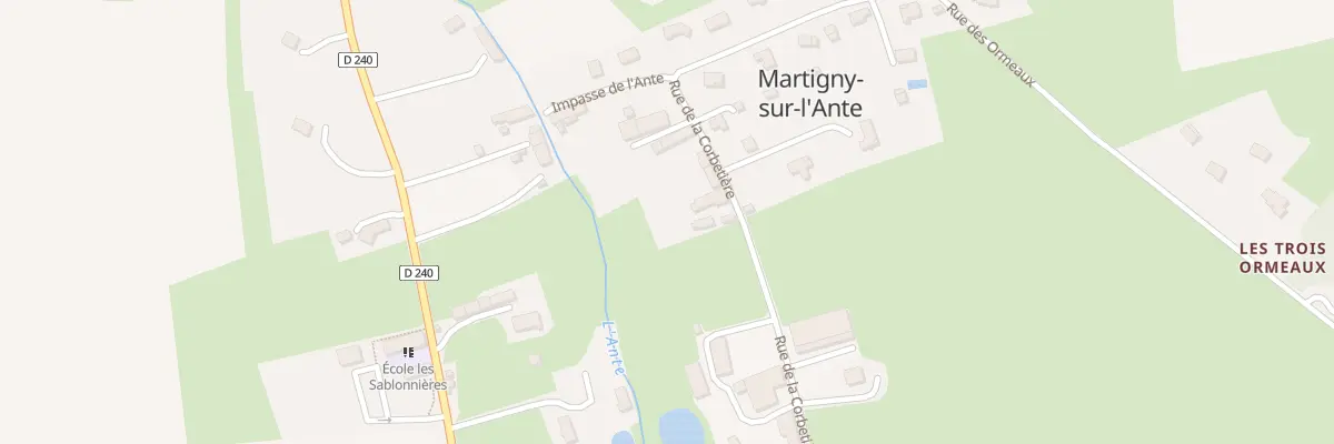 Plan du 5 Rue de la Corbetière à Martigny-sur-l’Ante