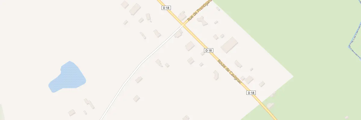 Plan du 47 Rte de Cavignac à Galgon