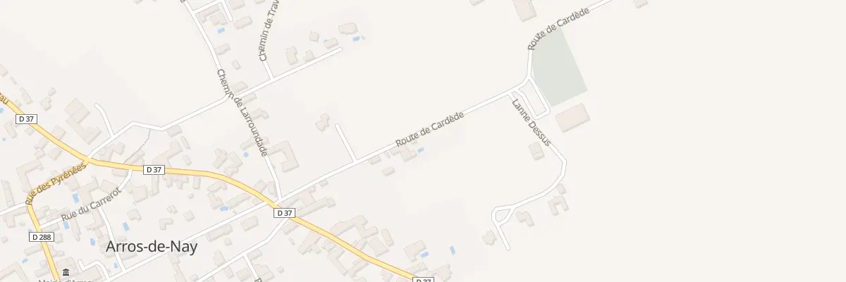 Plan du 5 Rte de Cardède à Arros-de-Nay
