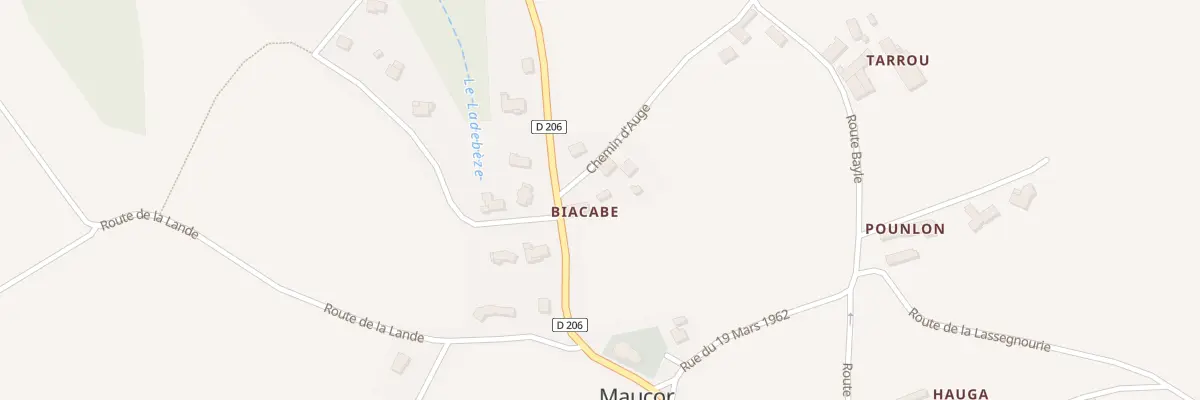 Plan du 8 Rte de Saint-castin à Maucor
