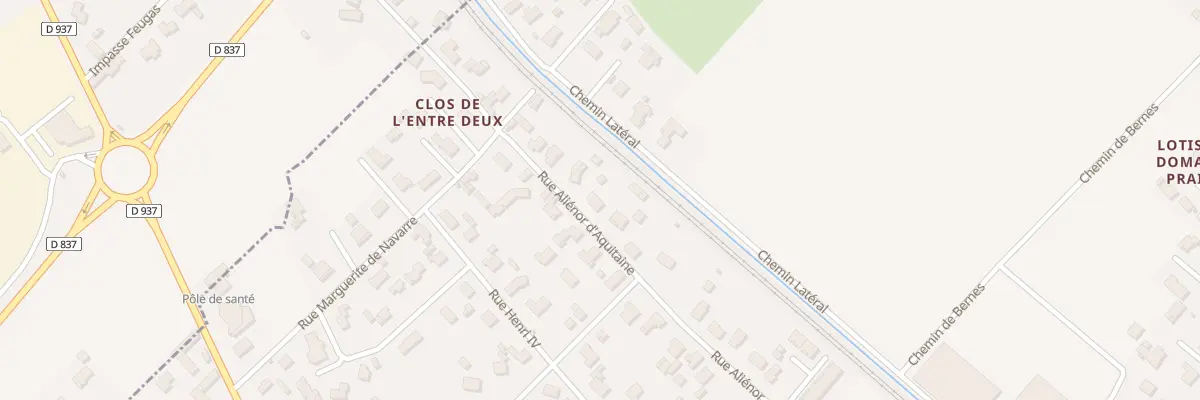 Plan du 5 Rue Alienor d’Aquitaine à Bordes