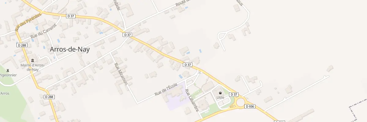 Plan du 9043 Rte de Pau à Arros-de-Nay