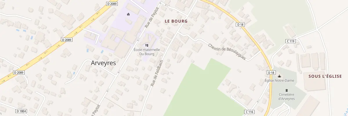 Plan du 13 Che de Beoulaygues à Arveyres