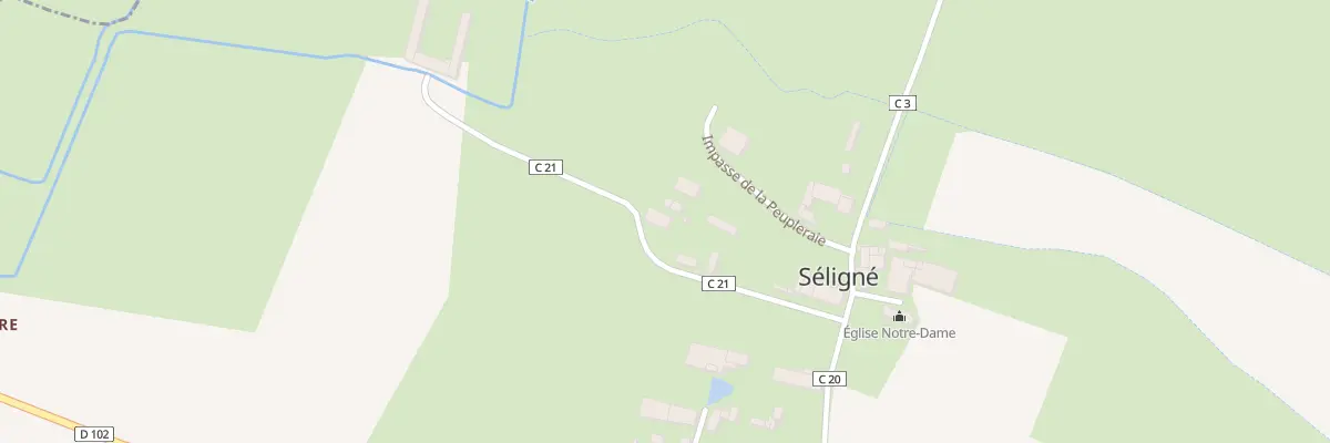 Plan du 4 Imp du Logis à Séligné