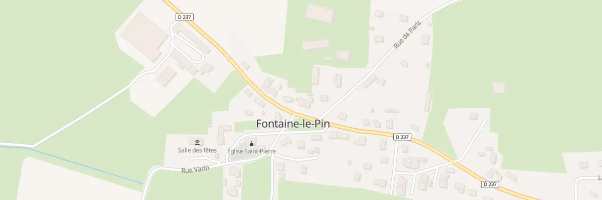 Plan du 1 Pl des Alliés à Fontaine-le-Pin
