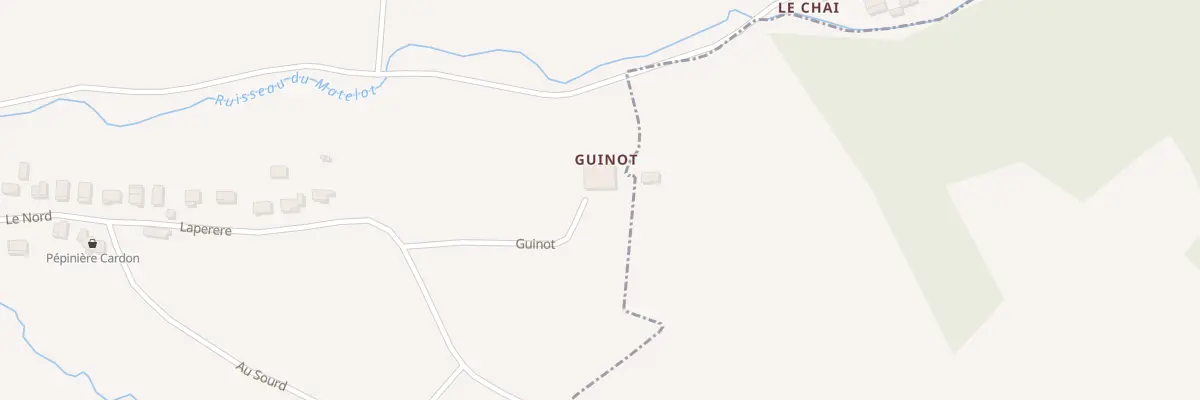 Plan du 168 Guinot à Loupiac