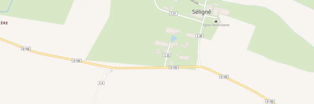 Plan du 6 Rte de Saint Hilaire à Séligné