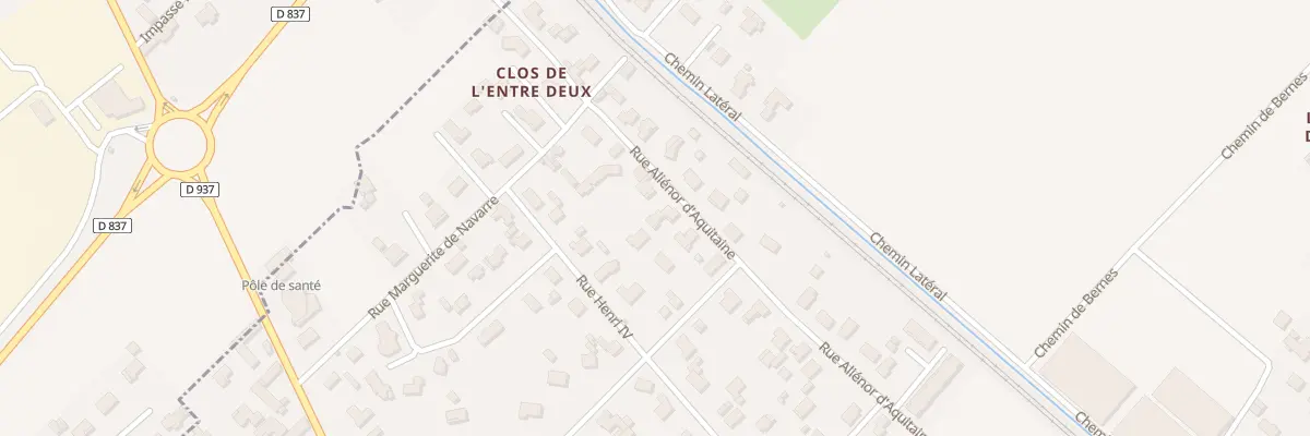 Plan du 6 Rue Alienor d’Aquitaine à Bordes