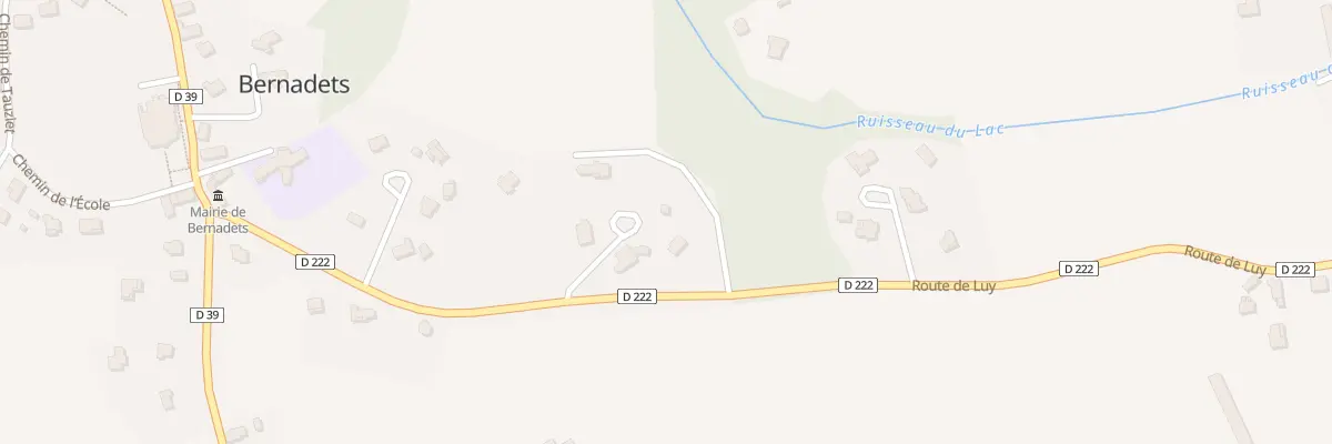 Plan du 2 Imp des Chenes à Bernadets