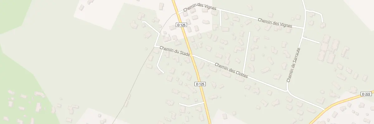 Plan du 1 Che du Stade à Roaillan
