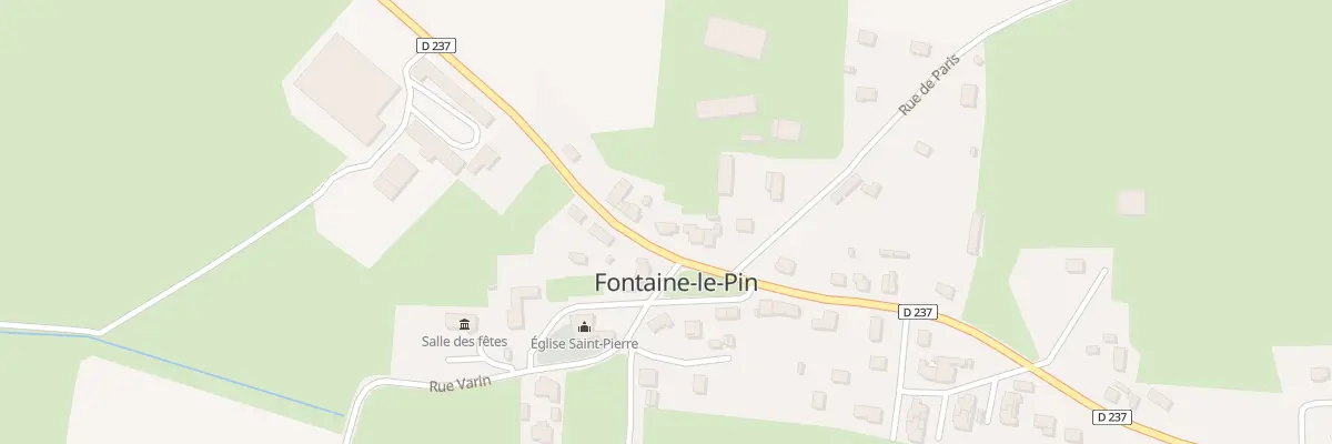 Plan du 9 Rue de la Feriniere à Fontaine-le-Pin