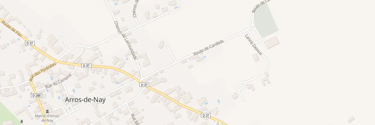 Plan du 1 Rte de Cardède à Arros-de-Nay