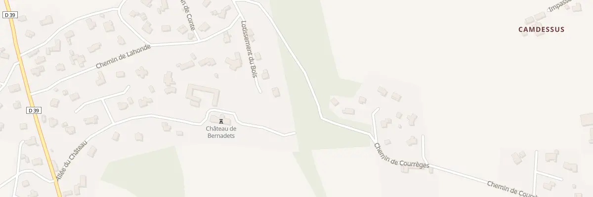 Plan du 4 Lot du Bois à Bernadets