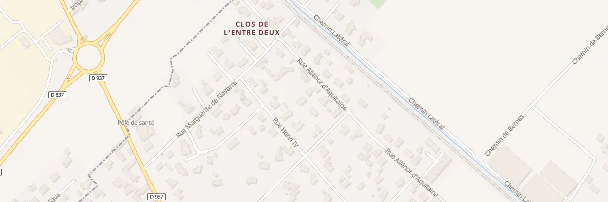 Plan du 7B Rue Henri IV à Bordes