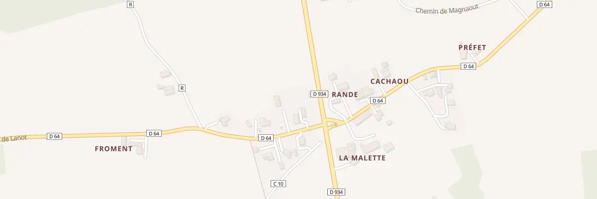 Plan du 857 Rte de Lanot au Vignau