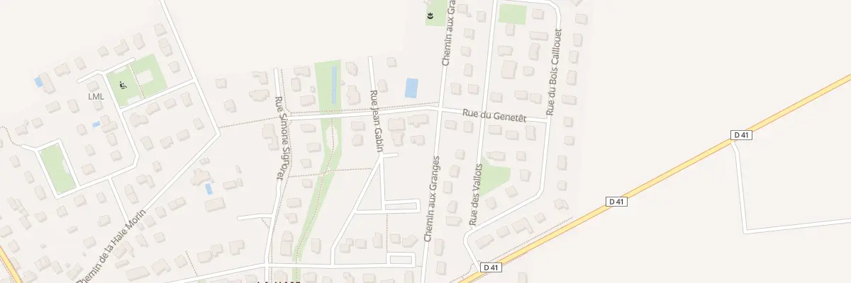 Plan du 6 Rue Jean Gabin au Castelet