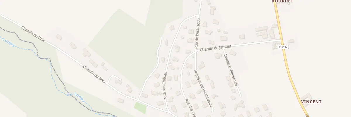 Plan du 20 Rue des Chênes à Maucor