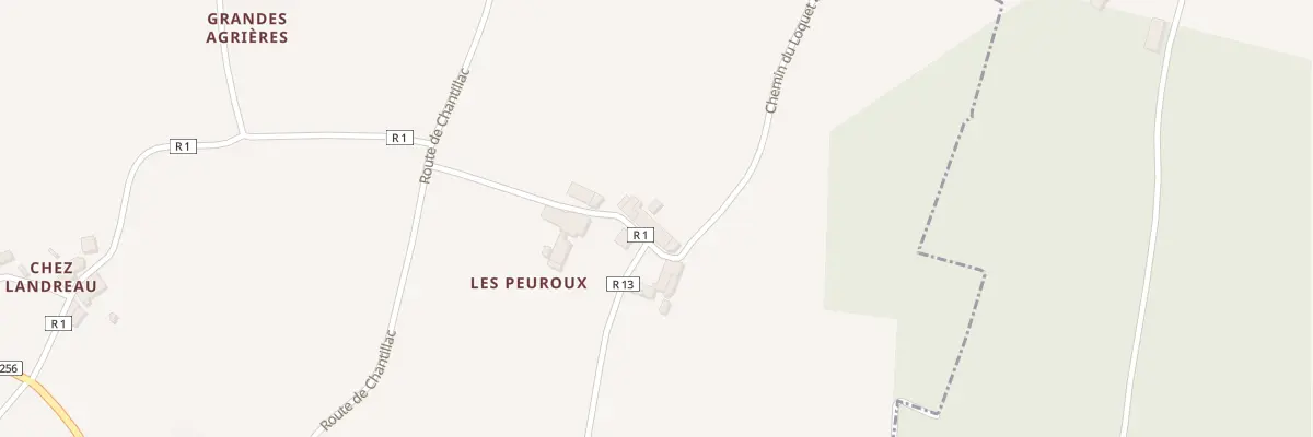 Plan du 5007 Prise de Peuroux au Pin