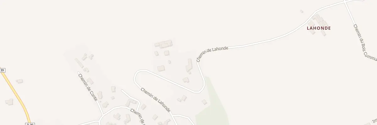 Plan du 27 Che de Lahonde à Bernadets