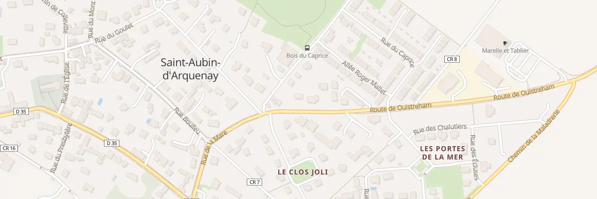 Plan du 5 Rte de Ouistreham à Saint-Aubin-d’Arquenay