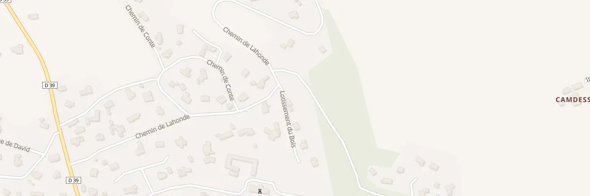 Plan du 1 Lot du Bois à Bernadets
