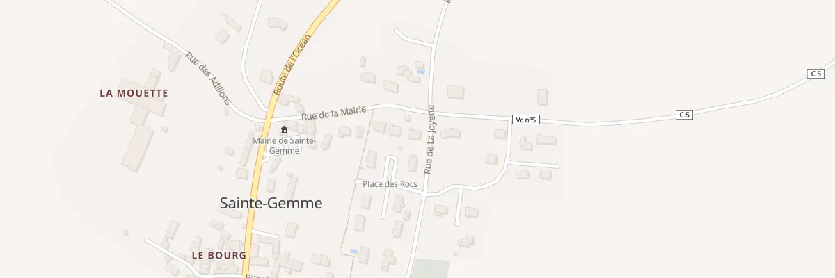 Plan du 12 Rue de la Mairie à Sainte-Gemme