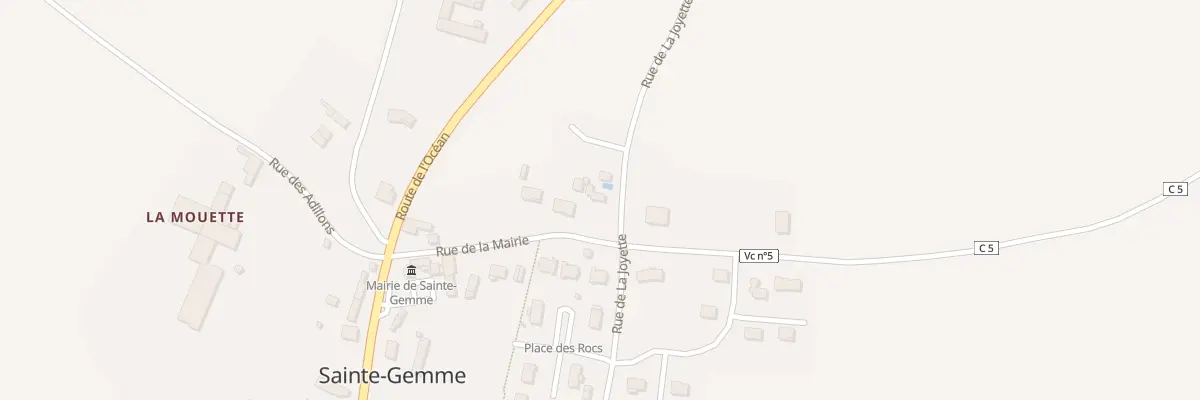 Plan du 9 Rue de la Mairie à Sainte-Gemme