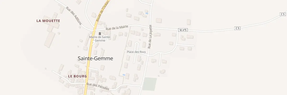 Plan du 6 Pl des Rocs à Sainte-Gemme