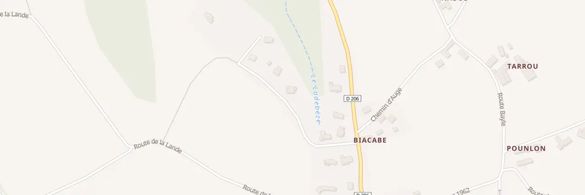 Plan du 6 Che Lahitte à Maucor