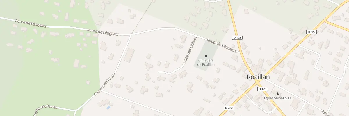 Plan du 3 All des Chênes à Roaillan